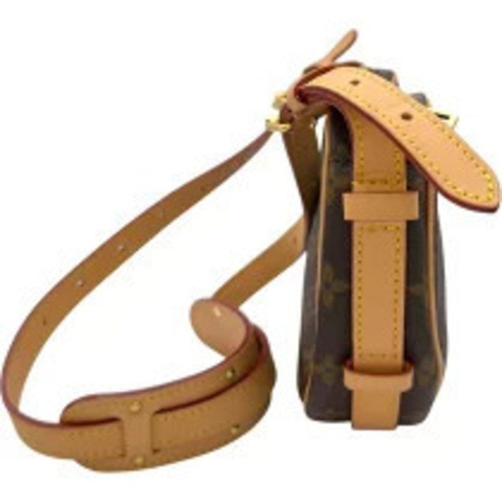 Louis Vuitton Croissant Canvas Shoulder Monogram Brown Bag Brown